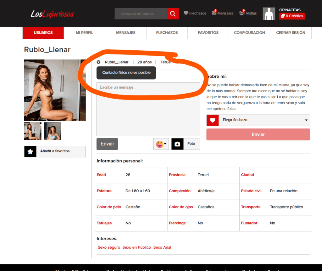 ¿Te engañan en loslujuriosos.com? Te contamos la verdad perfiles falsos en los lujuriosos