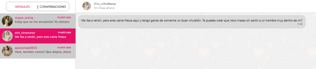 Nuestrossecretos.com. Perfiles falsos y cobros abusivos. mensajes falsos nuestrossecretos.com