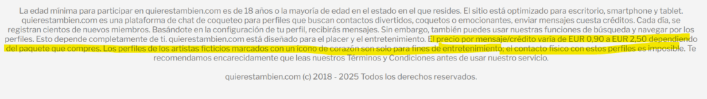 perfiles falsos  Quierestambien