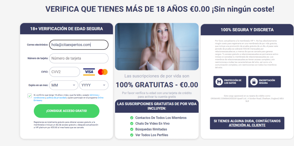 RelacionesCasuales.es – Perfiles falsos llamados "Emisarios" RelacionesCasuales.es – Perfiles falsos llamados "Emisarios"