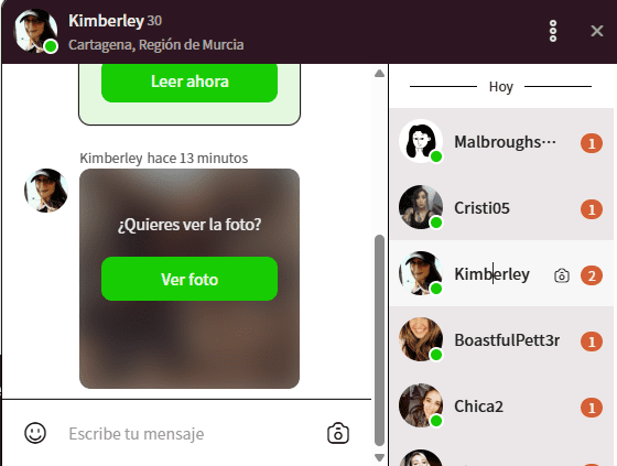 mensajes falsos en quiero rollo