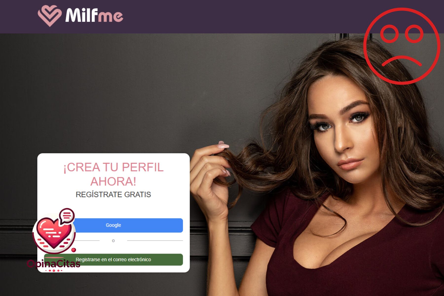 milfme.com, una web repleta de perfiles falsos. milfme timo