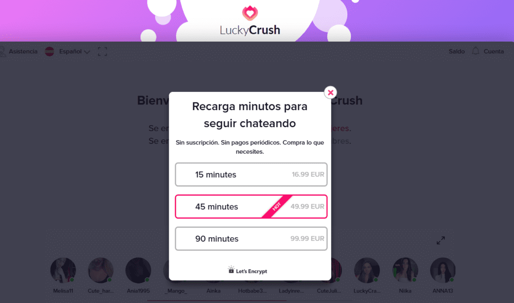 cuanto cuesta luckycrush