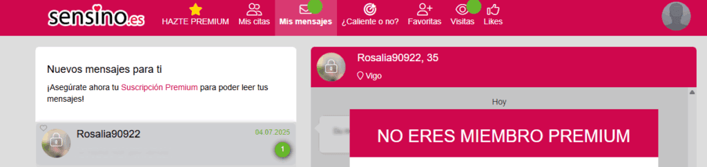 mensajes falsos en sensino