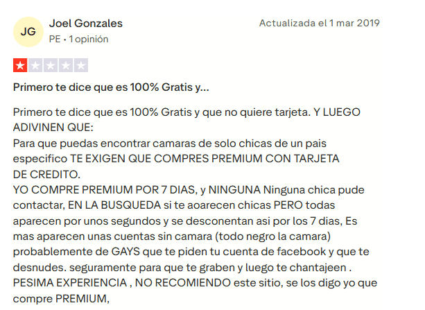 opinion trustpilot chatrandom