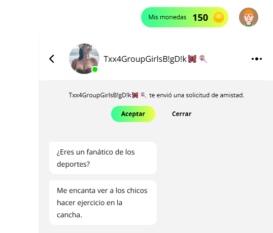 Cómo funciona 1v1chat.me mensajes falsos