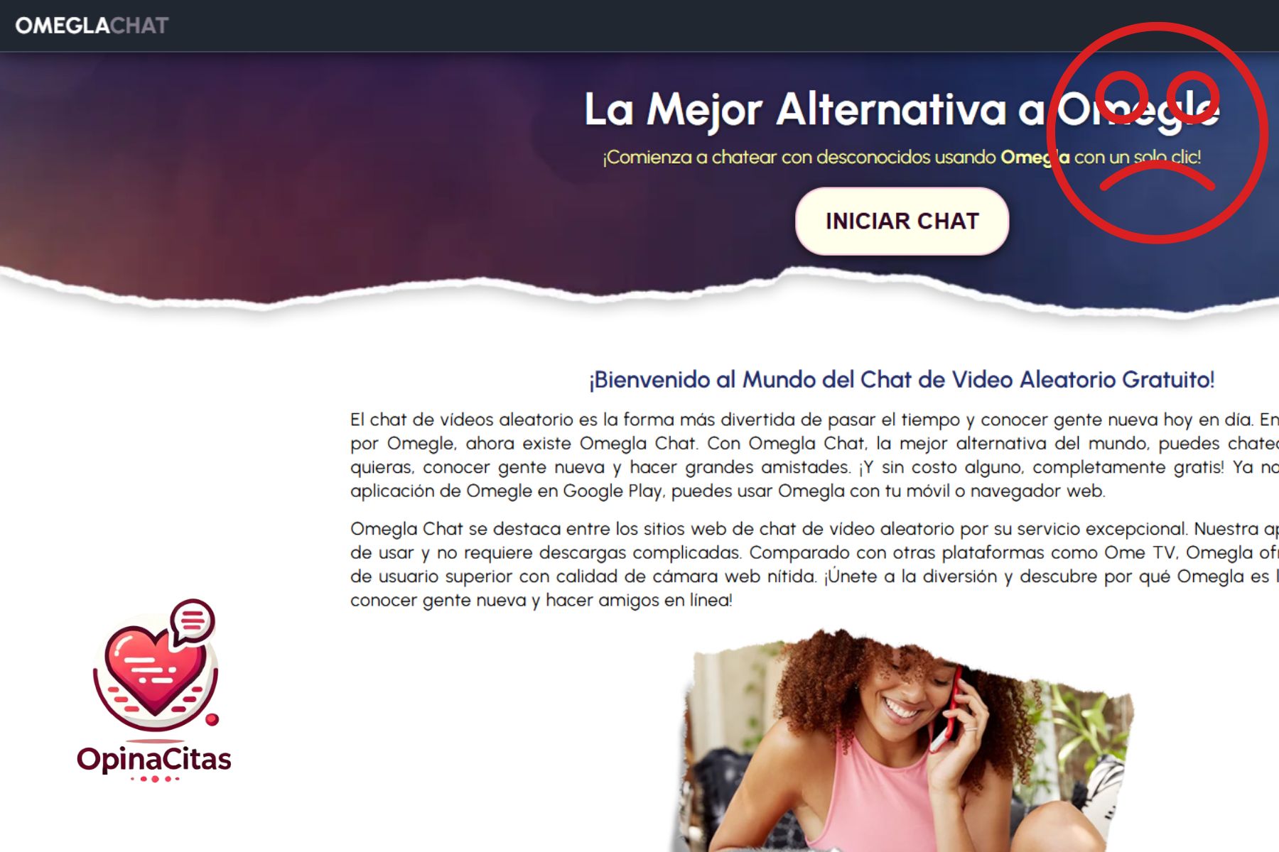 Omegla.chat: ¿El espíritu de Omegle o un fantasma sacacuartos? omegla chat timo