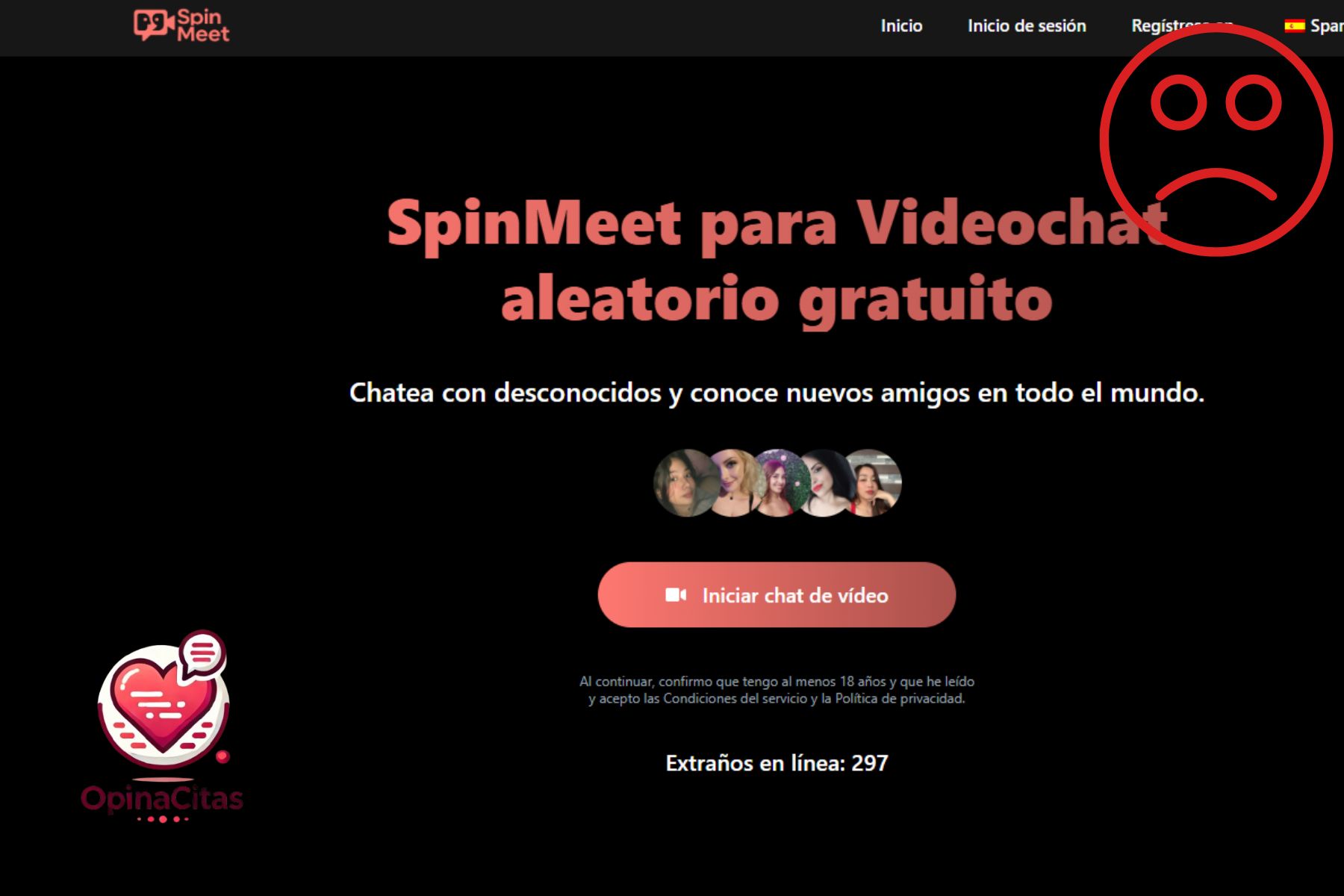 SpinMeet: ¿La nueva era del videochat o un casino de perfiles inexistentes? spinmeet timo