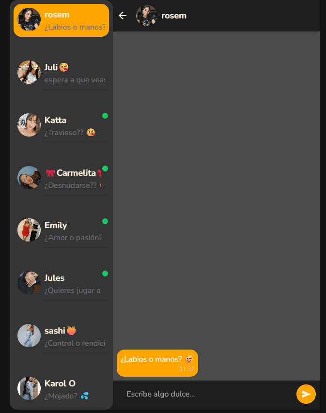 mensajes automaticos en  RandomChat.today