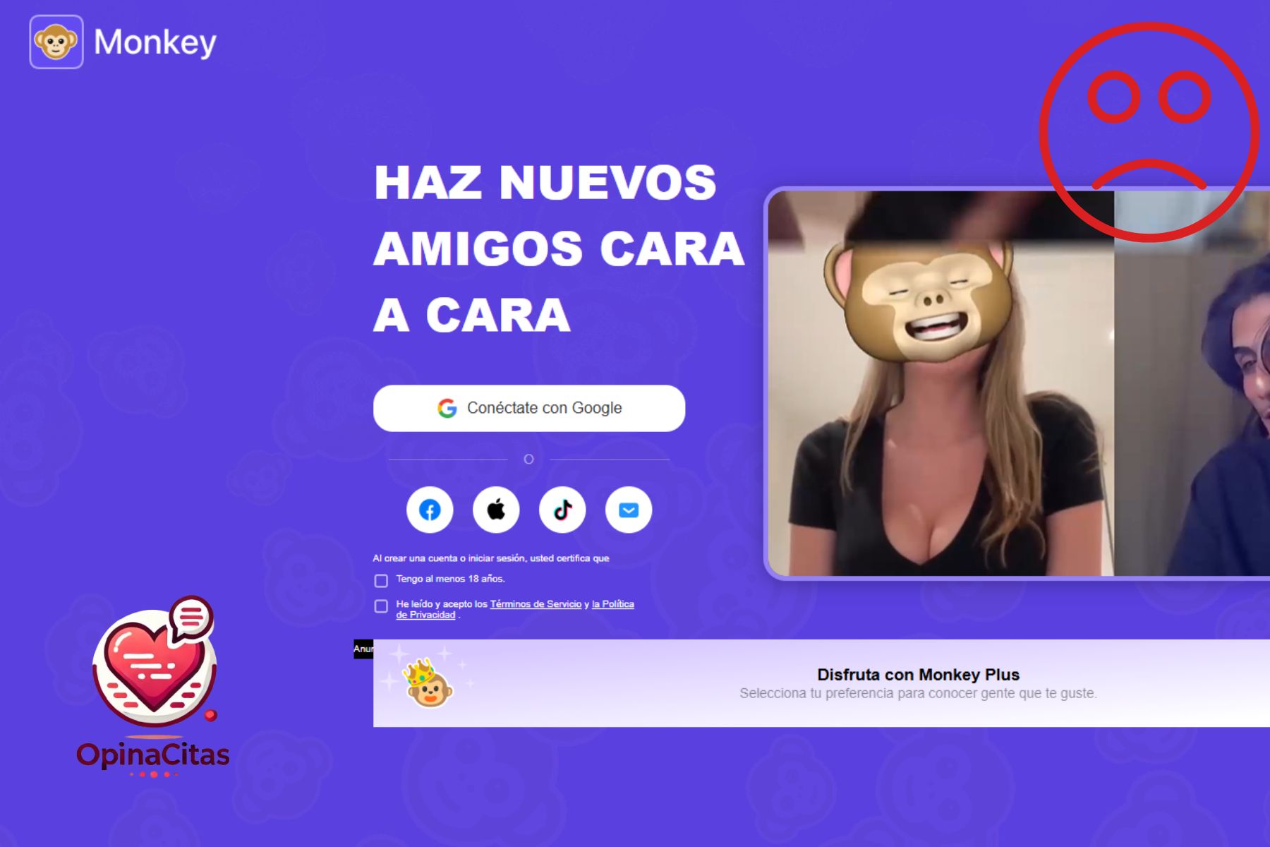 Desmontando el circo de las videollamadas aleatorias: Un viaje al caos virtual. monkey app timo
