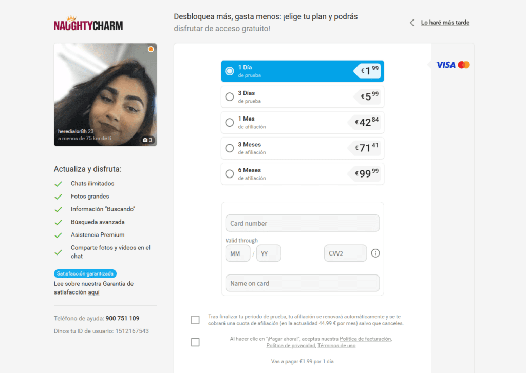 Análisis de Naughtycharm.com: El supuesto "encanto travieso" que funciona como una aspiradora para tus ahorros Cuanto cuesta naughtycharm.com precio