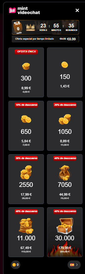 Cuanto cuesta Mintvideochat.com