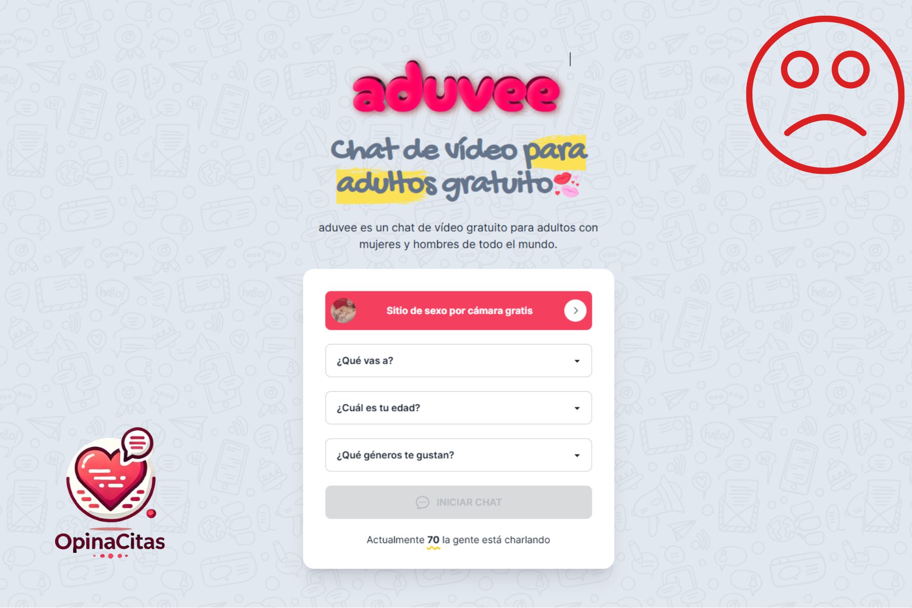 Aduvee: ¿Chat de vídeo erótico gratuito o una trampa de afiliados más de la misma red? aduvee timo