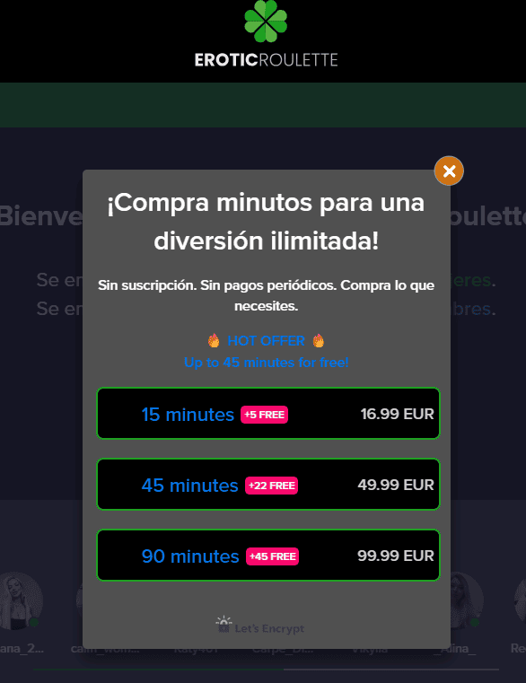 EroticRoulette: El trébol de la mala suerte que despluma tu cuenta bancaria Cuánto cuesta EroticRoulette precios